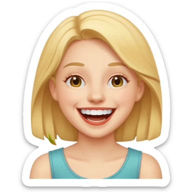 CHICA RIENDO sticker
