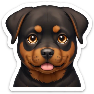 Perro Rottweiler  sticker