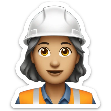 civil engineer woman sticker