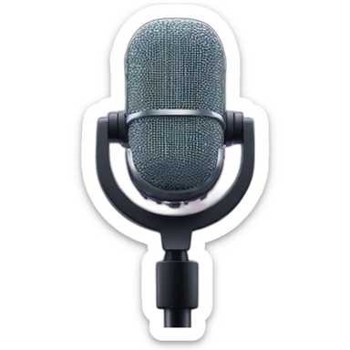 podcast microphone sparkles sticker