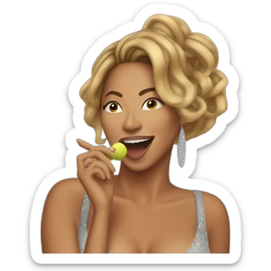 Beyonce singing sticker