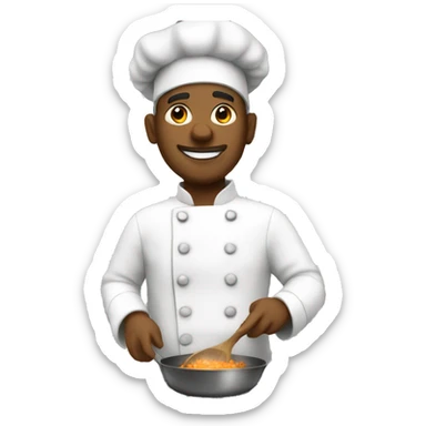 Chef cooking  sticker