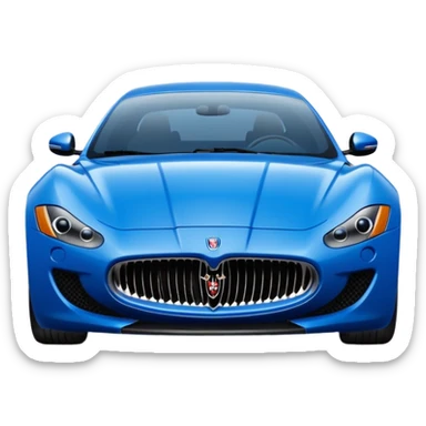 Blue Maserati sticker