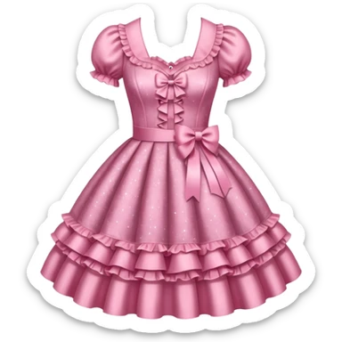 Lolita dress,glitter and sparkly sticker