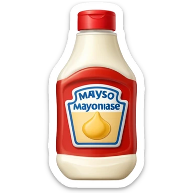 bustina monoporzione di maionese e ketchup sticker