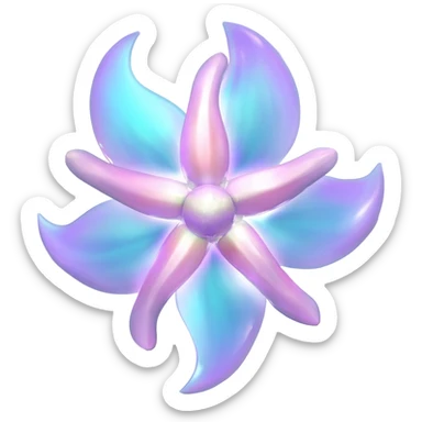 Shiny sparkling epic legendary aesthetic decorative floating glowing Amaura-Aurora-Aurorus-Meloetta-Palkia-Flower sticker