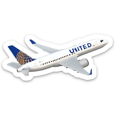 United airlines Boeing 757 sticker
