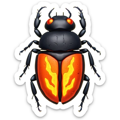 Un scarabée de lave sticker