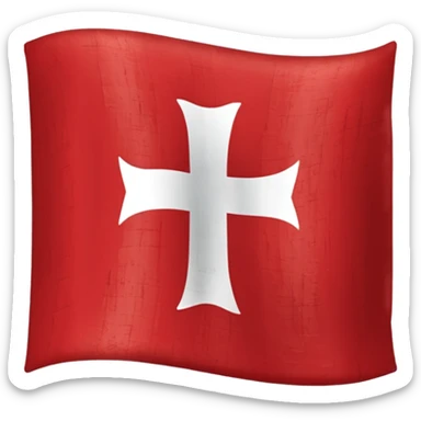 Bandera cruz de borgoña del imperio español sticker