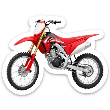 Honda CRF (Dirtbike) - Honda CRF250R (Model Year: 2022) (Iconic colour: Red) sticker