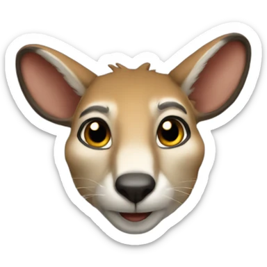 Kangourou cool sticker
