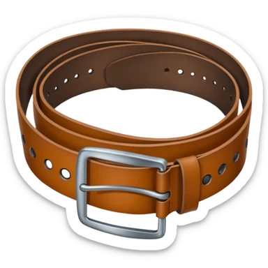 Leather belt emoji sticker