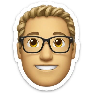 just geek glasses sticker