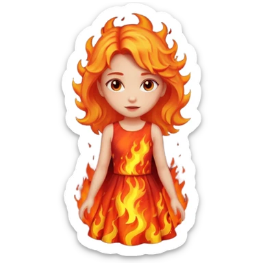 Lava girl sticker