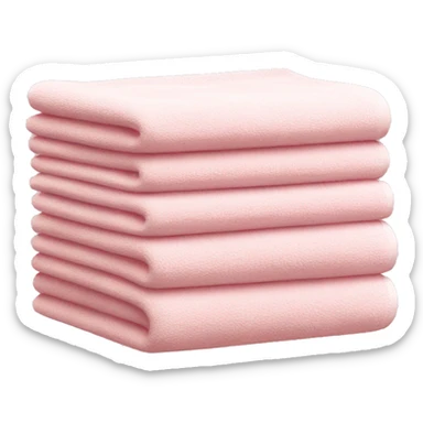 Light pink stacked towels sticker