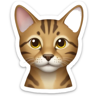 Sokoke Cat Breed Full Body sticker