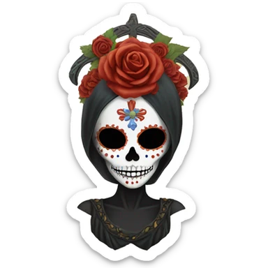 The goddess of death, santa muerta.  sticker