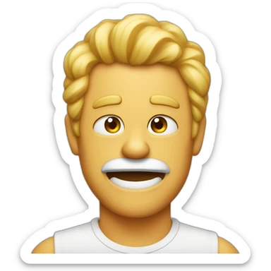 a badum tsh type emoji that is a response to a 'dad joke' or pun sticker