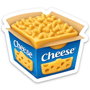kraft mac n cheese box sticker