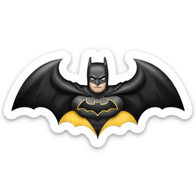 Batman logo Full black sticker