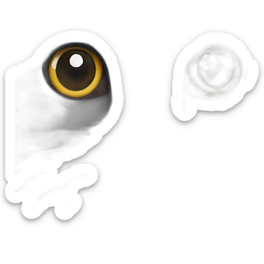 all darkgray Scottish Fold Cat long hair broken ear sticker