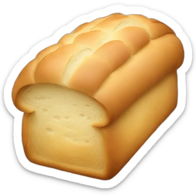 a loaf of bread made out of money sticker