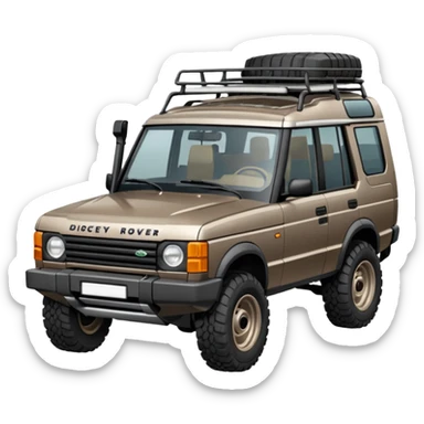 Grey-brown Land Rover Discovery sticker