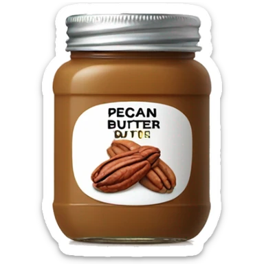 jar of pecan butter sticker
