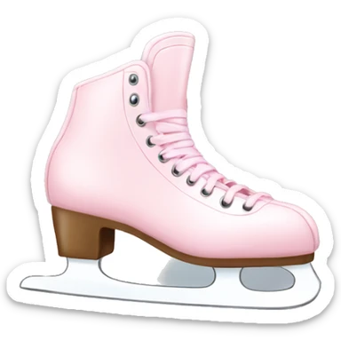 Light pink ice skates sticker