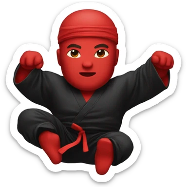 Kung-fu 🥋 red and black sticker