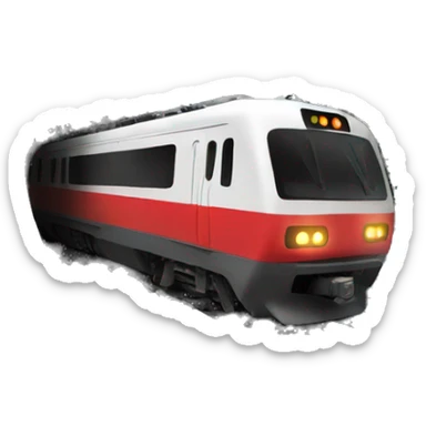 Train enters a tunnel sticker