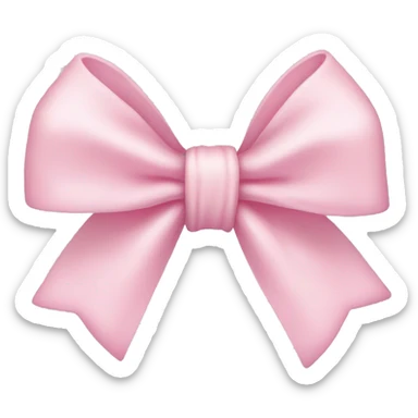 Baby pink bow sticker