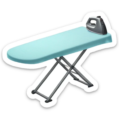 ironing table and iron sticker