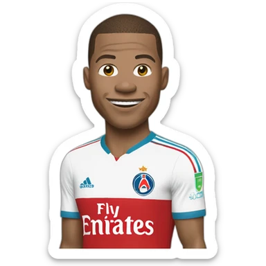 Mbappé qui crie "aller l'om !!!" sticker