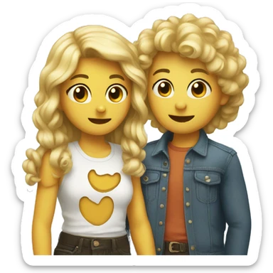 two best friends sticker