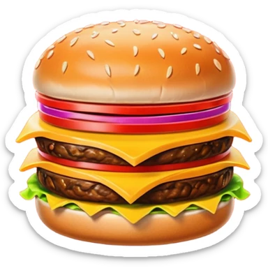 Retro Restaurant Sign Hamburger sticker