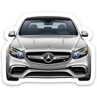 Create an emoji of a Mercedes Benz E63s AMG sticker