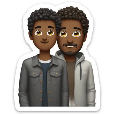 Guy named aj with a guy named Adam sticker