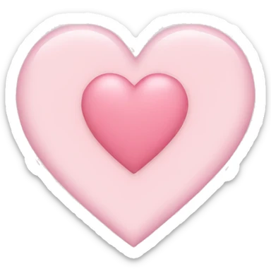 Make a light pink heart sticker