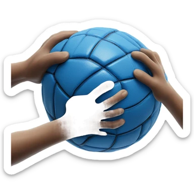 Blue Handball sticker
