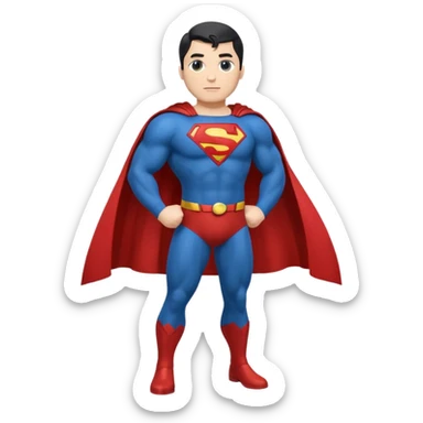 Superman full body emoji sticker