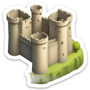 norman castle sticker