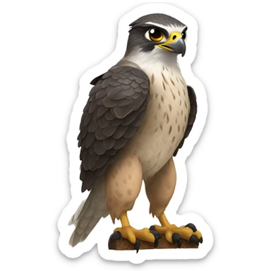 the falcon cannot hear the falconer sticker