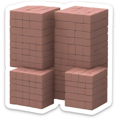 2 LOGO CUBIC BRICKS sticker