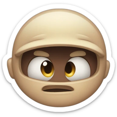 Angry boi fake smile  sticker