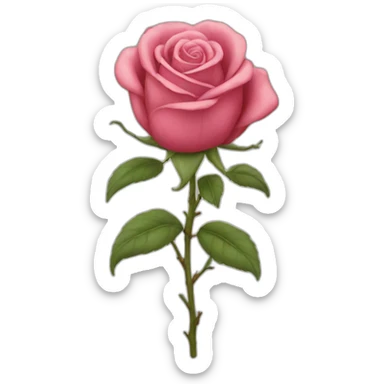 caca rose sticker