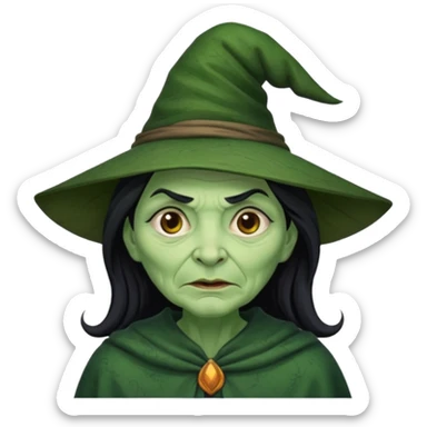 The witch Into the Woods less old sticker