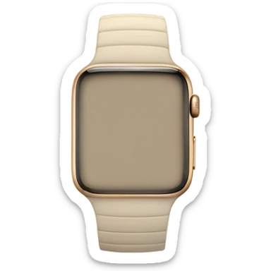 Apple Watch beige sticker