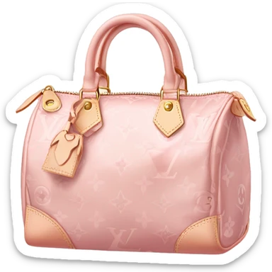 Light pink Louis Vuitton bag sticker