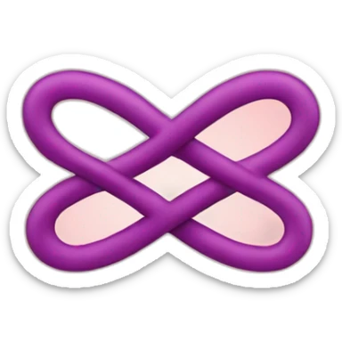 heart as an infinity symbol sticker